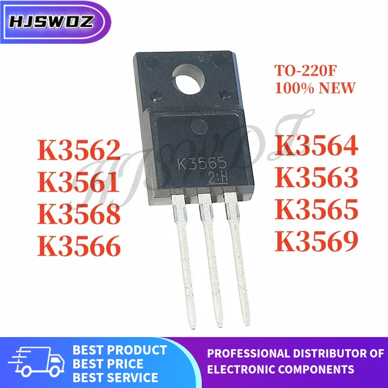 10Pcs Brand New K3569 K3568 K3561 K3562 K3563 K3564 K3565 K3566 TO-220 2.5A 3A 5A 6A 8A 10A 12A 500V 600V 900V IC Chip In Stock