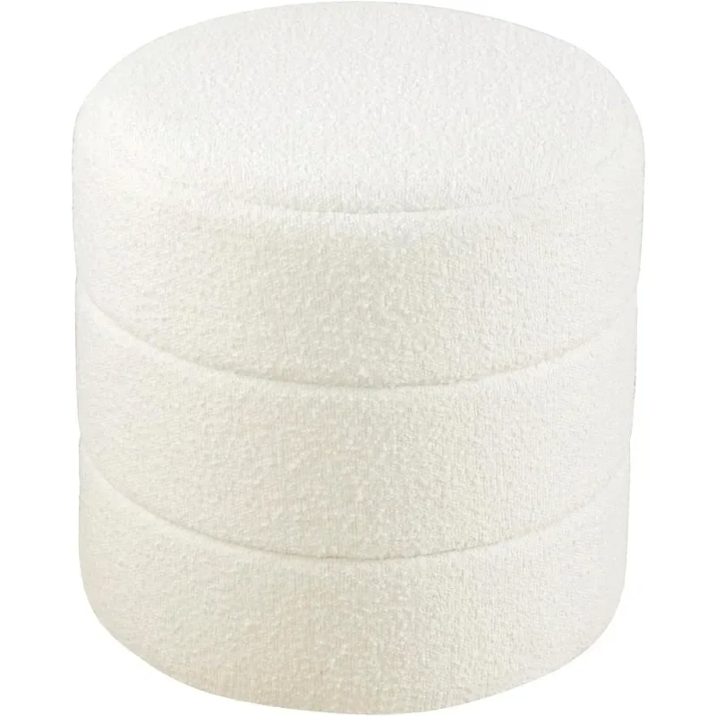 

Upholstered Round Ottoman Home Decor | Foot Rest Ottoman