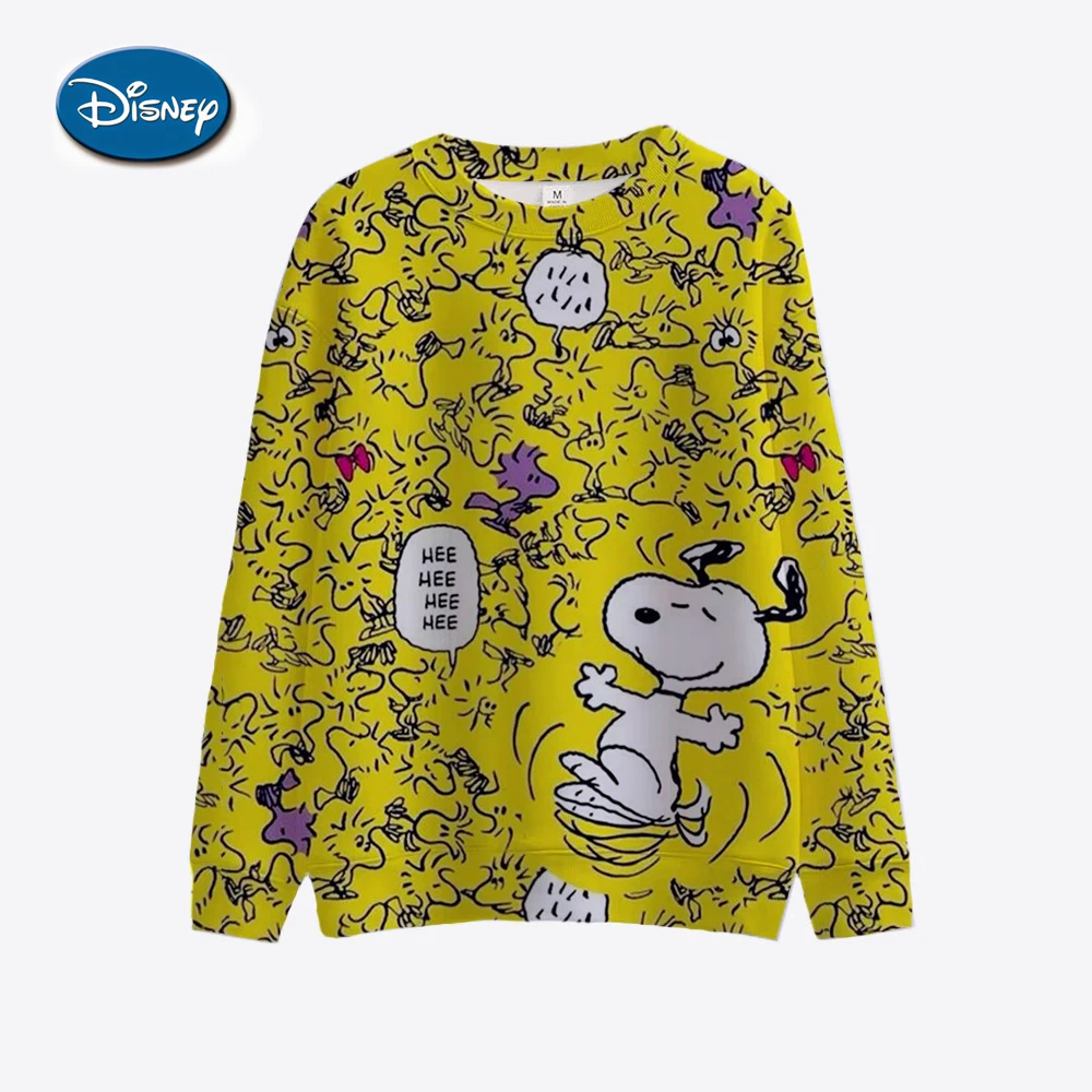 Women Sweatshirt Snoopy cartoon print Hoodie Korean Casual Streetwear Crewneck Loose Pullover Female Clothes