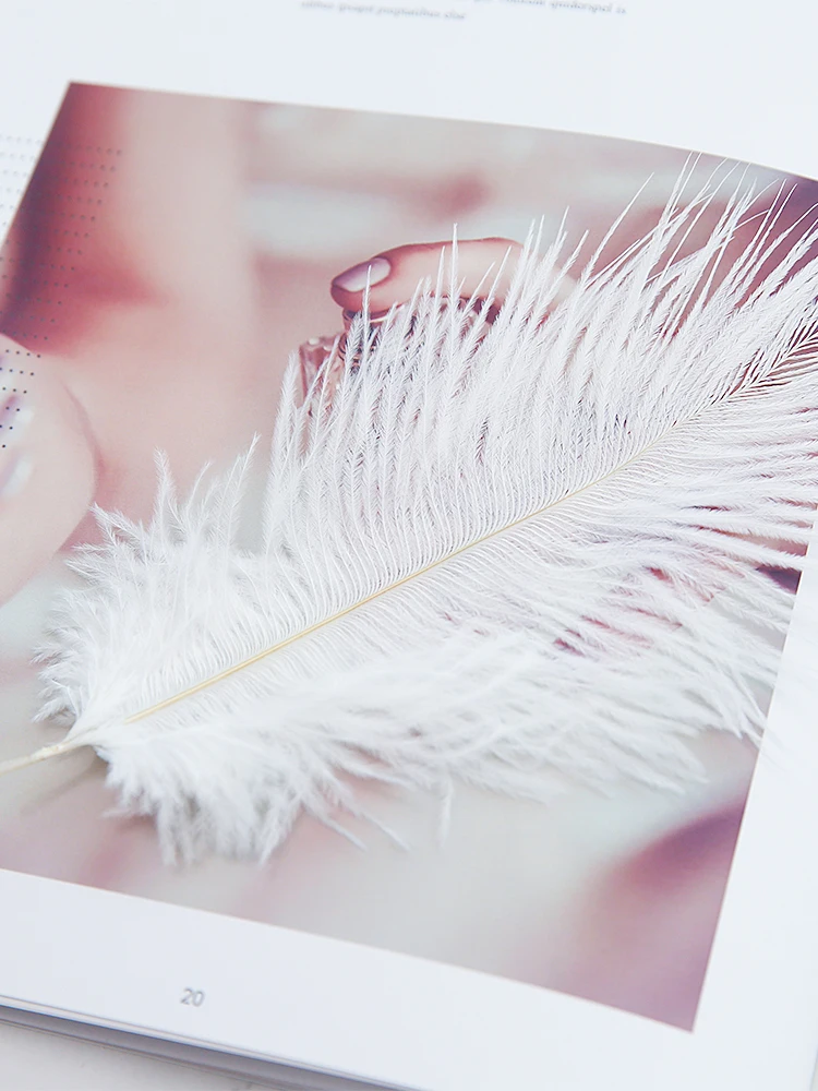 Ostrich Feathers INS Style Photo Props Ornaments Manicures Hand Holding Girls Cosmetic Accessories Photography Background