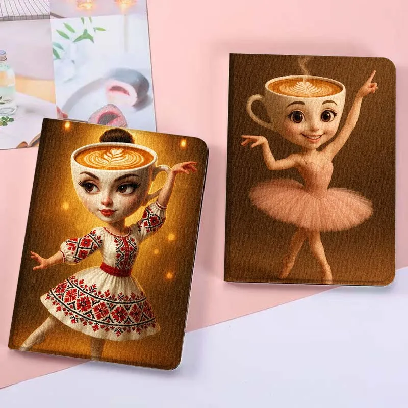 Balerina Capucina Tung Sahur لـ OPPO Pad 2 3 4 Neo Air SE X Pro 10.36 11 11.4 11.61 12.1 13.2 بوصة 2025 حافظة كمبيوتر لوحي قابلة للطي #1