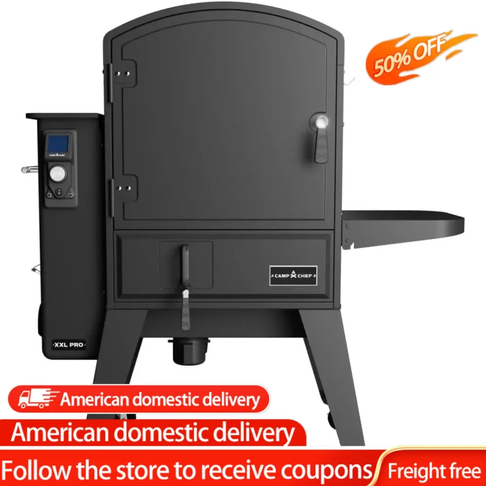 Camp Chef XXL Pro Vertical Grills - Wifi Enabled & Precise Temp Control - Outdoor Cooking Equipment - Grey