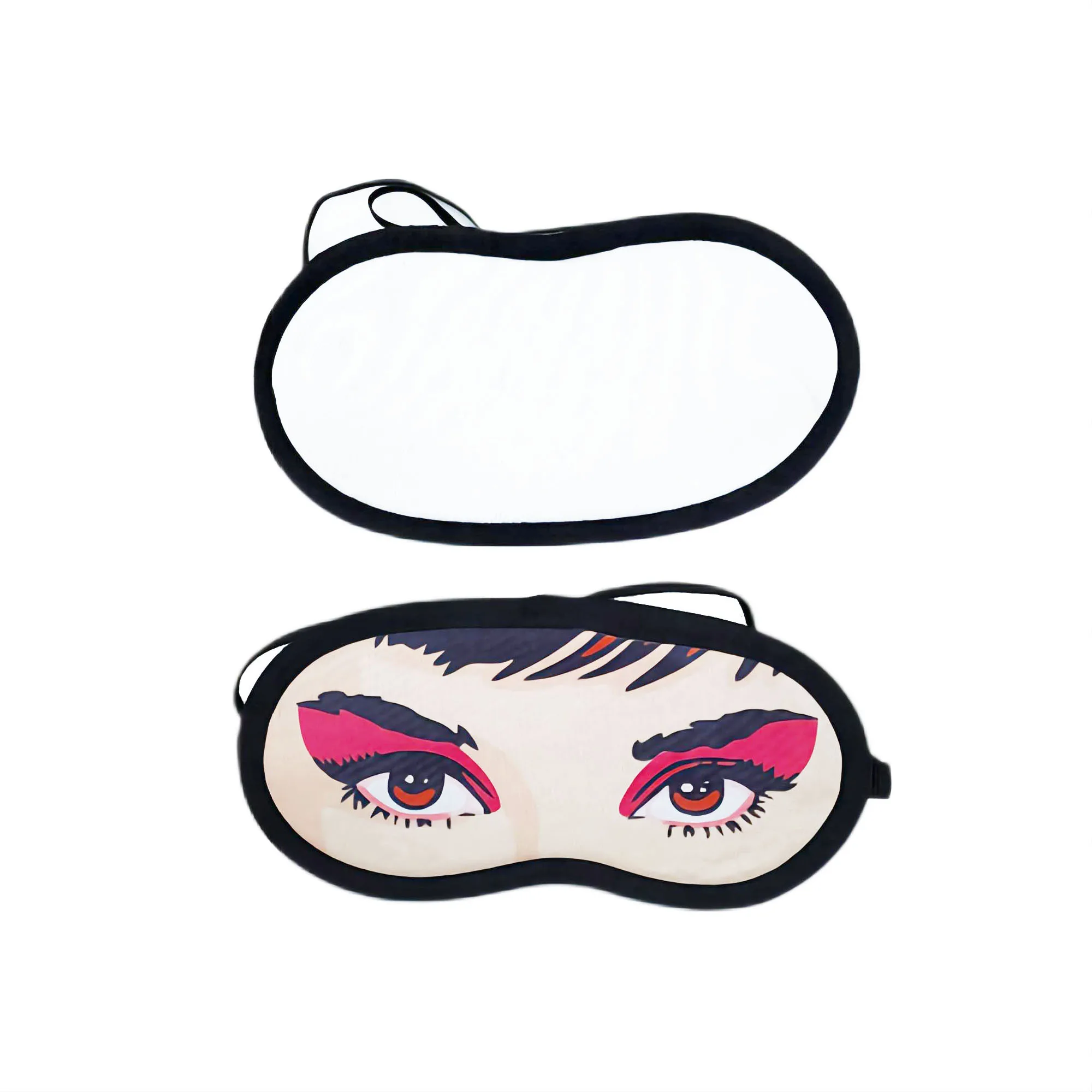 Free Shipping 20pcs/Lot Sublimation Blank Eye Coverings Soft Sleep Shade Blindfold For Sleeping Travel Nap Meditation Team