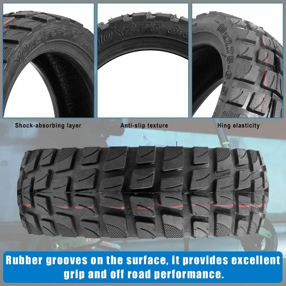 10x2.75-6.5 Schlauchloser Reifen für IScooter IX3 IX4 IX7 Pro Elektroroller, verschleißfester Vakuumreifen für Offroad-Einsatz, Ersatzteile – Detail 4