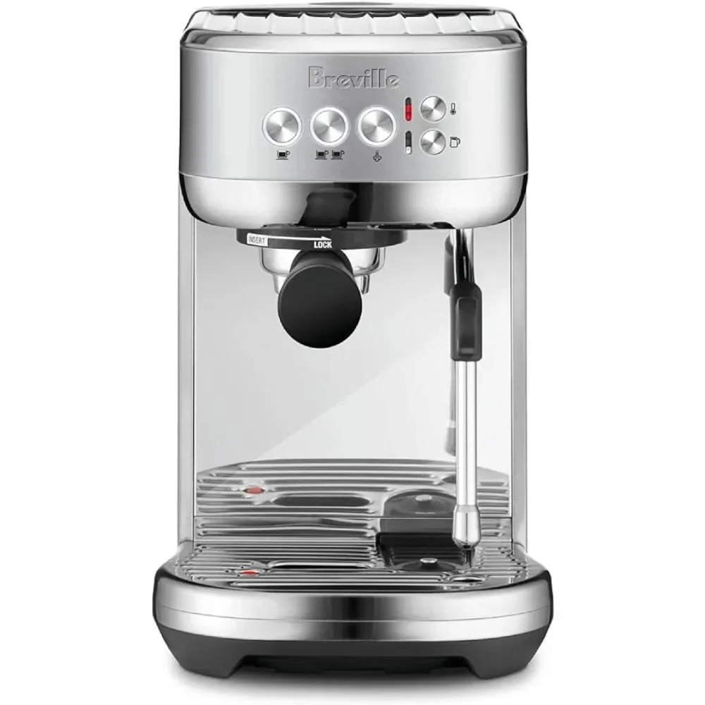 Breville Bambino Plus Espresso Machine,64 Fluid Ounces, Brushed Stainless Steel, BES500BSS