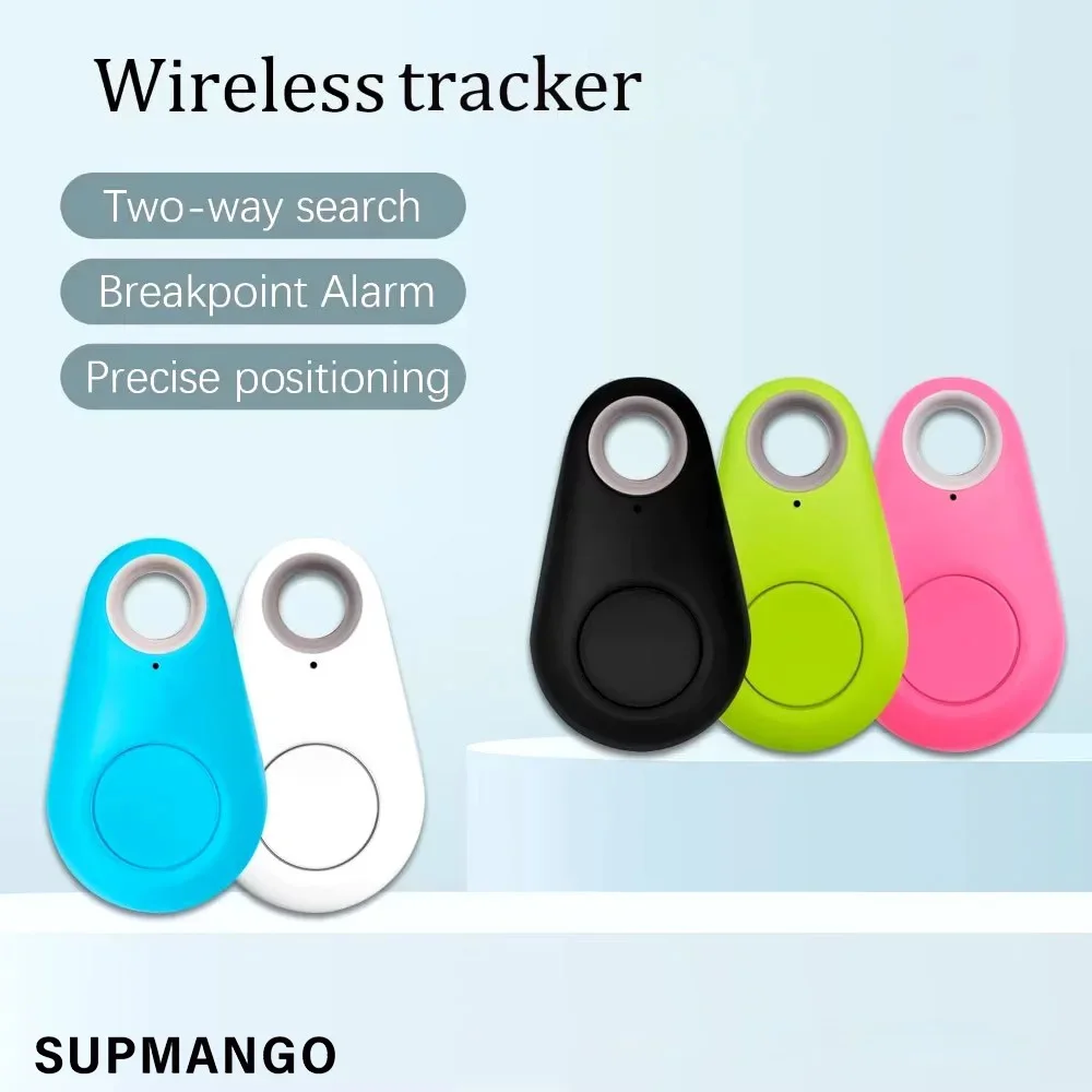 جهاز تعقب صغير بنظام تحديد المواقع العالمي (GPS) 50 مزود بتقنية البلوتوث 50، جهاز مكافحة الضياع، محدد موقع ذكي مستدير للحيوانات الأليفة، حقائب الأطفال، محافظ تتبع المكتشف