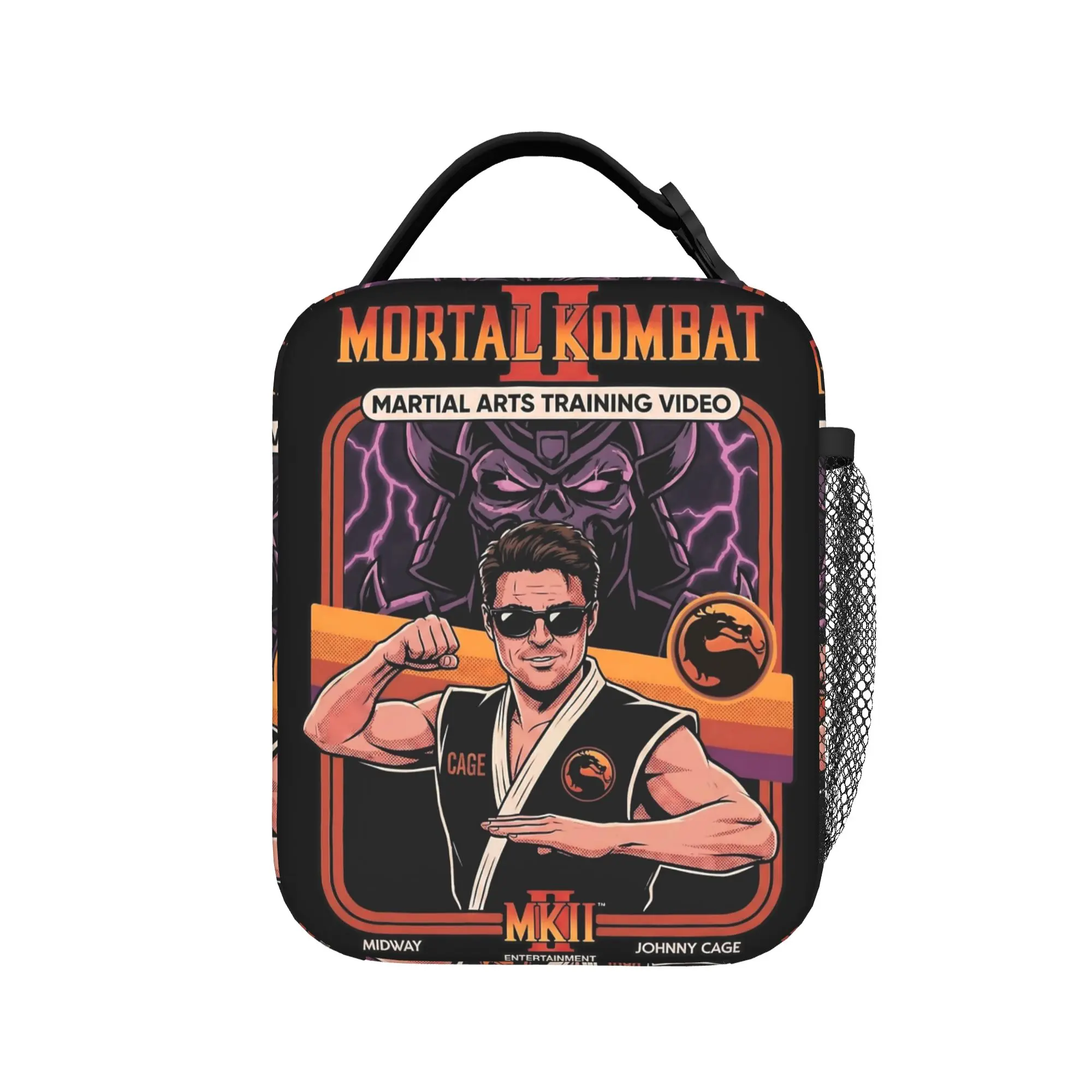 

mortal kombat II Insulated Lunch Bag Cooler Bag Reusable,Lunch Container High Capacity Lunch Box Tote for Men Women Work