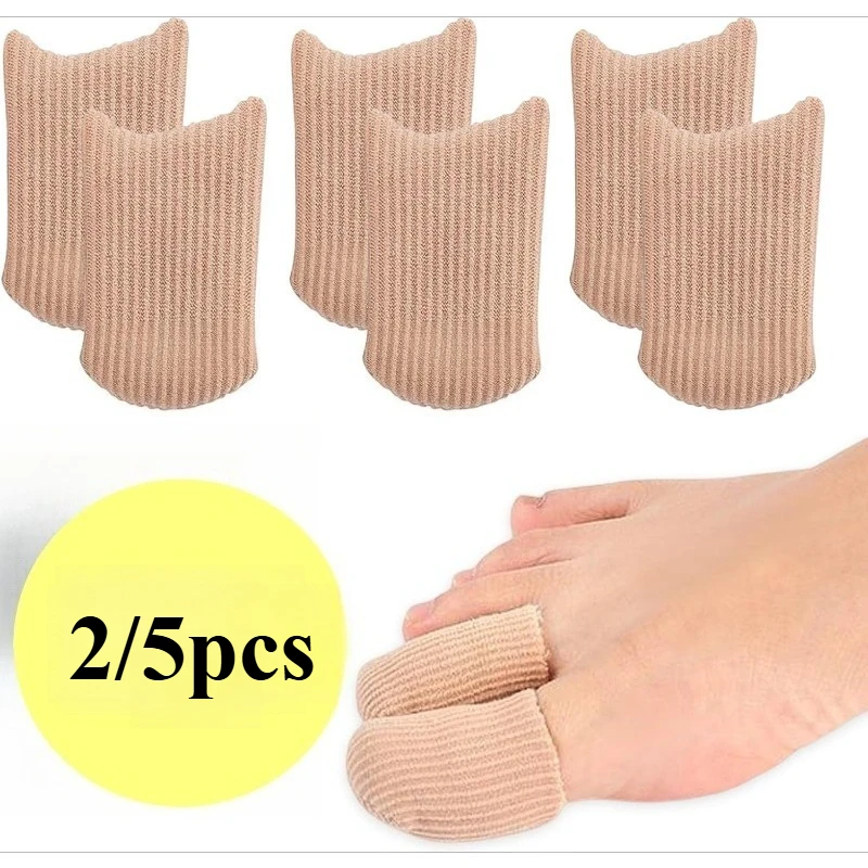 

2/5 шт. гелевая защита для пальцев ног для больших пальцев, мягкая ткань, дышащие защитные приспособления для пальцев ног, антифрикционная защита для большого пальца для мужчин и женщин