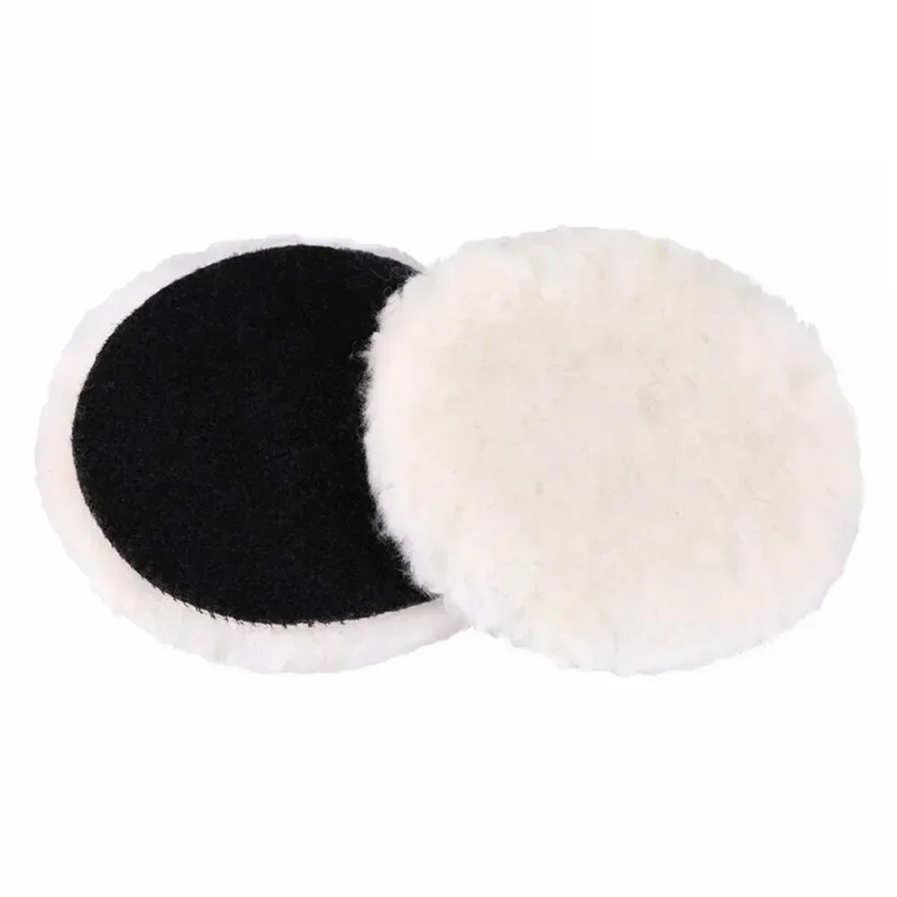 2pcs 5/6/7 Inch Car Polishing Disc Wool Buffing Waxing Sponge Polishing Pad For Car Polisher Drill Adapter On Car Buffer