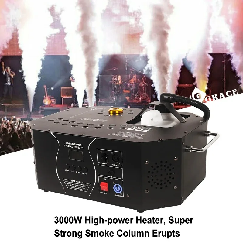 Igracelite 3000w Dmx Control Atmosphere Equipment/Smog Maker Stage Effect Upwards Vertical Smoke Machines view 4
