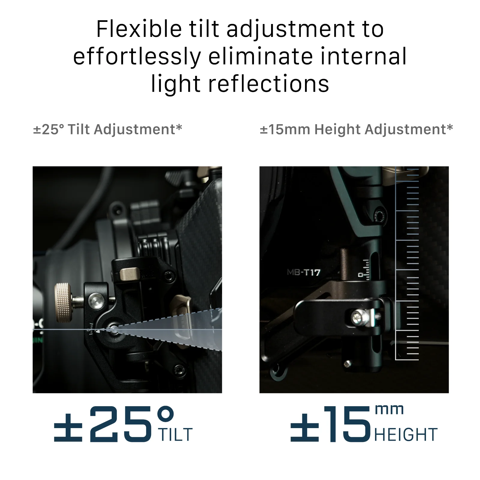 TILTA MB-T17 Mirage Pro 114mm Matte Box Motorized VND Advance Modular Kit A -Professional Camera Accessories for Cinematography