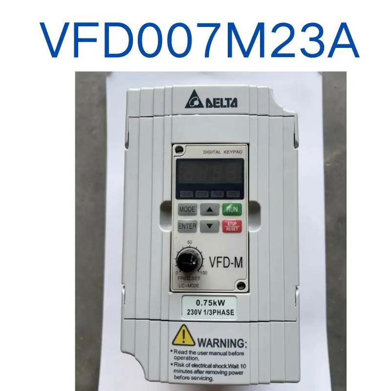 Used Variable frequency VFD007M23A 0.75KW/220V tested OK, function intact