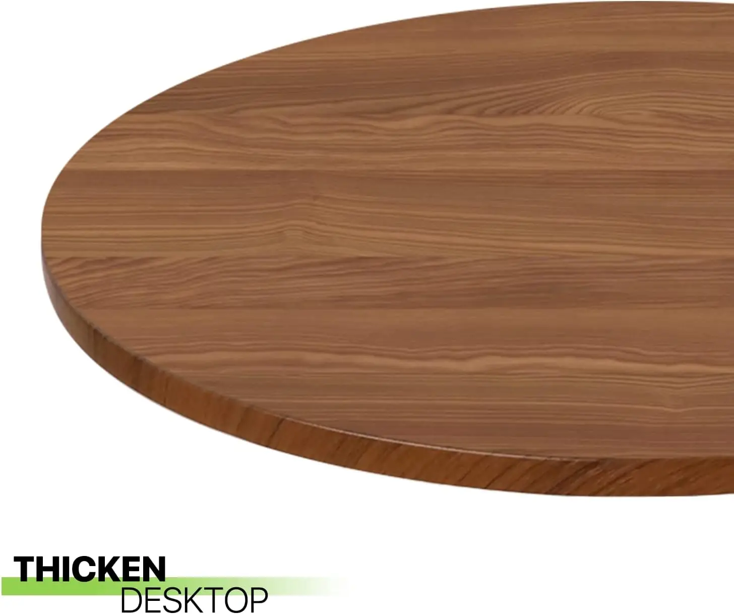 Round Bar Table, Height-Adjustable，Pub Tables with Black Leg and Sturdy Base, 360° Swivel Table for Kitchen Bistro Bar Cocktail