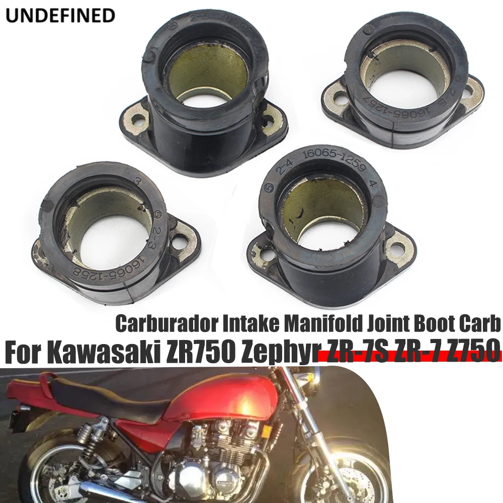 

For Kawasaki ZR750 Zephyr ZR-7S ZR-7 Z750 GT750 Carburateur Motorcycle Parts Carb Carburador Intake Manifold Joint Boot Set