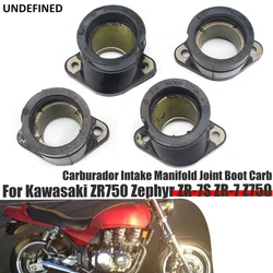 For Kawasaki ZR750 Zephyr ZR-7S ZR-7 Z750 GT750 Carburateur Motorcycle Parts Carb Carburador Intake Manifold Joint Boot Set