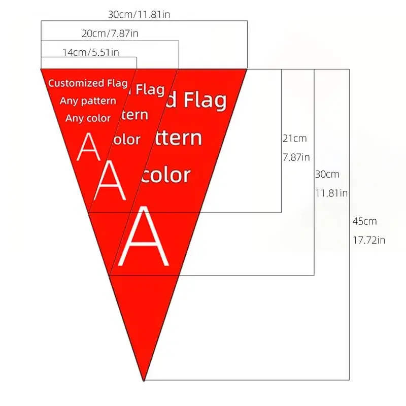 10/15/20/25pcs Custom Triangle String Flags, Indoor Outdoor Party Flags, Advertising Flags, Home Decor Small Pulling Flags