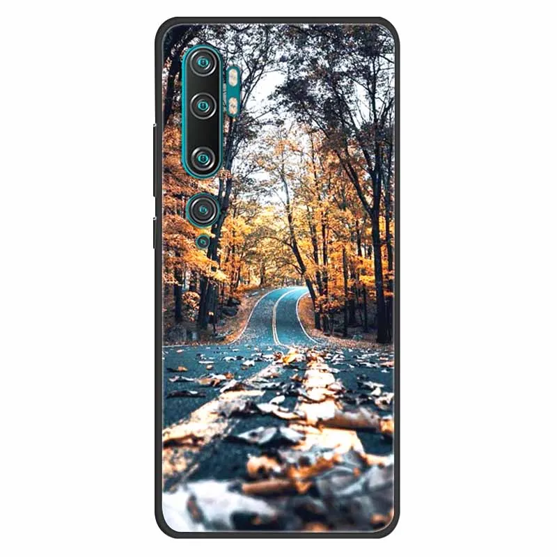 For Xiaomi Mi Note 10 Case Soft Silicone Lion Cat TPU Shockproof Luxury Cover For Xiaomi Mi Note10 Cases Cartoon Lovely Shells