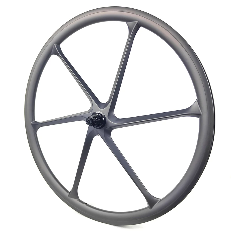 BIKEDOC ZR2835 700C Carbon 6-Spoke Wheels Road Disc Brake 35mm Depth 28mm Width Gravel Bicycle Wheelset
