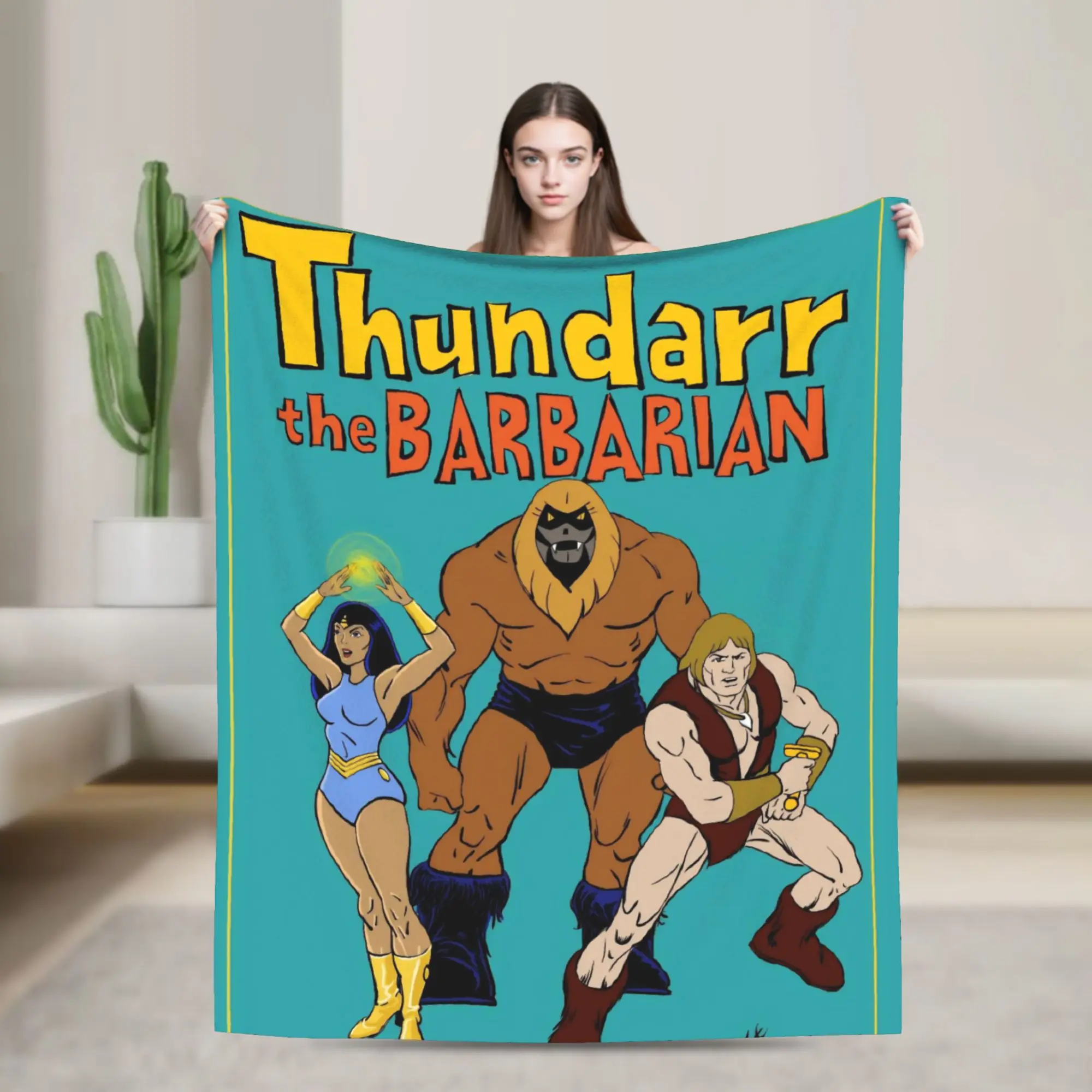 Thundarr The Barbarian Blanket Super Soft Cozy  Throw Blankets for Sofa 50x60 Inch Multi-size Quilt
