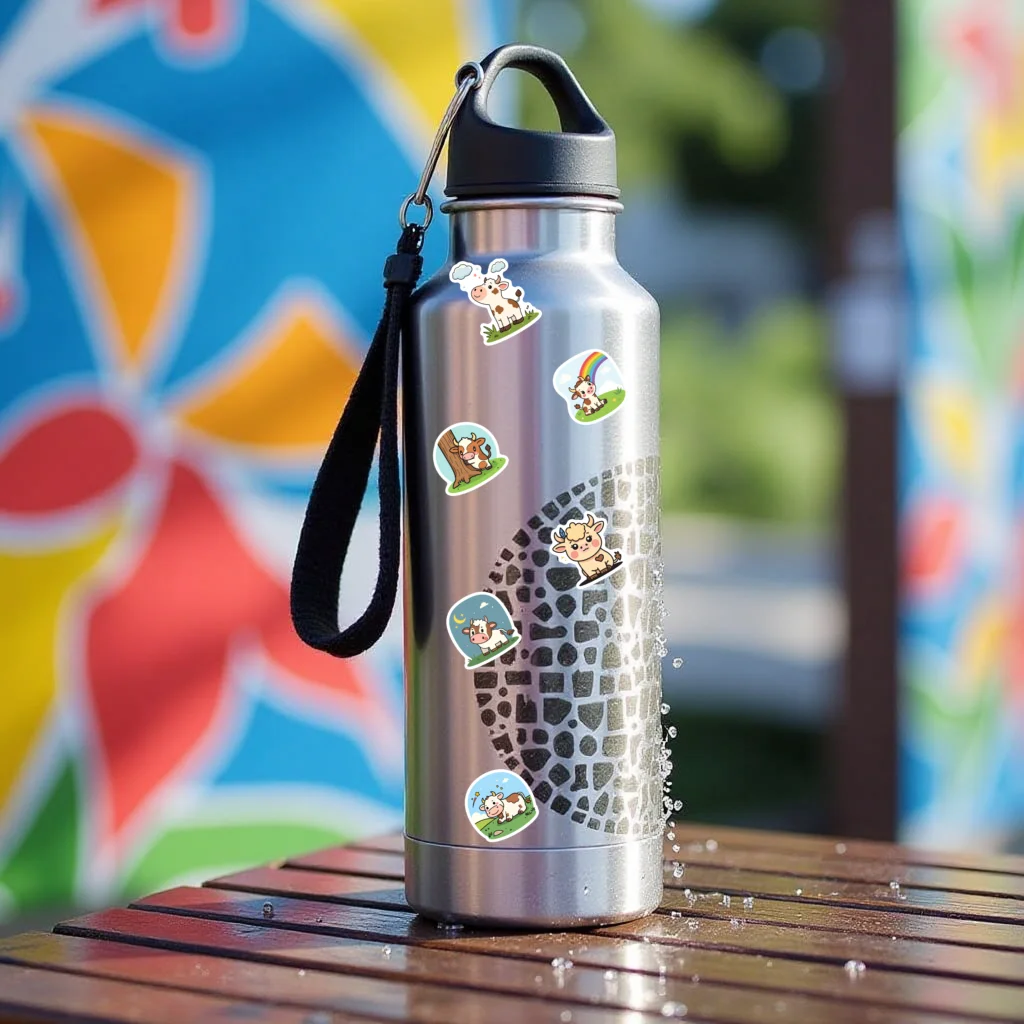 35 قطعة-100 قطعة ملصقات الحيوانات غريب الأطوار البقرة الرعوية القرطاسية ملصقات المعلم مكافأة ملصقات للجيتار المحمول خوذة الكمبيوتر المحمول