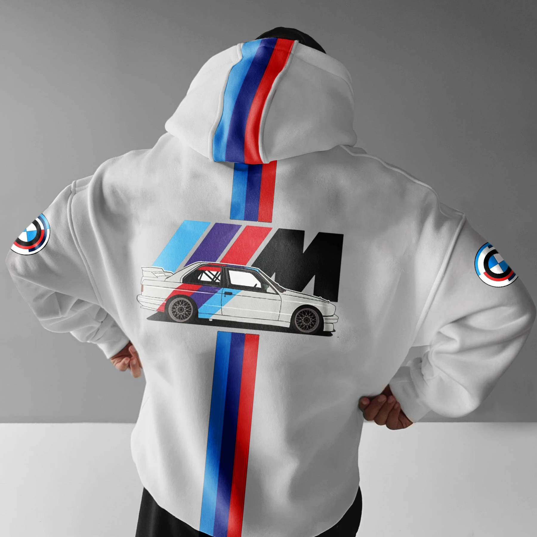 

BMW M Motorsport Crewneck Sweatshirt Hoodie Classic Cozy Style for Car Sport Fans BMW Driver Printed Design Choose from Many