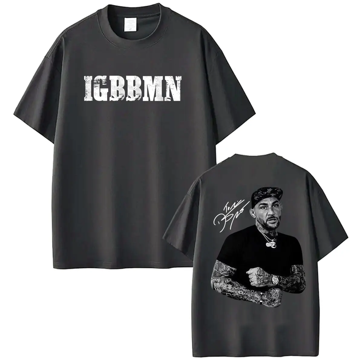 Igbbmn Dustin Poirier Viral Meme Vintage Grafik T-Shirt Herrenmode Humor Klassische T-Shirts Baumwolle Casual Kurzarm T-Shirt – Detail 4