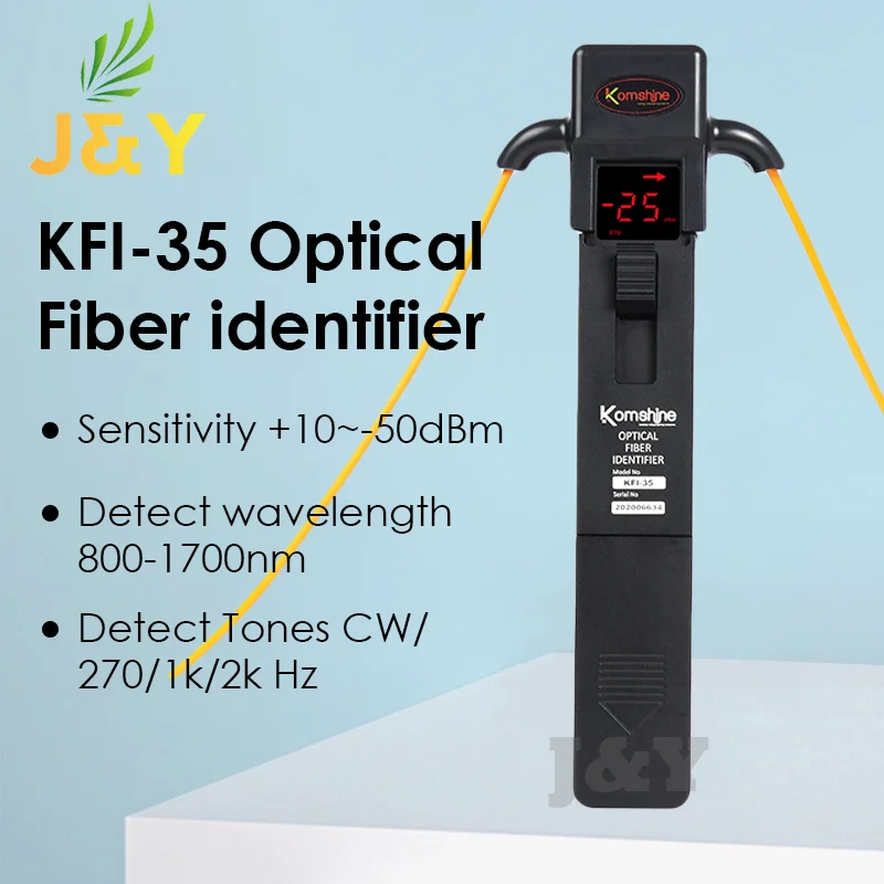 Fiber Identifier KomShine KFI-35 Live Fiber Identifier Optical Detector Applicable for Bare Fiber 0.25/0.9/2.0/3.0 Cable