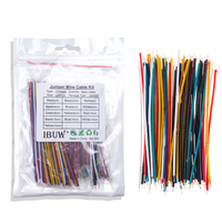 130Pcs 24AWG Breadboard Jumper Wire Cable Kit Tin-Plated PCB Solder Cable Flexible PVC Electronic Wire 5cm 8cm 10cm 6 Colors