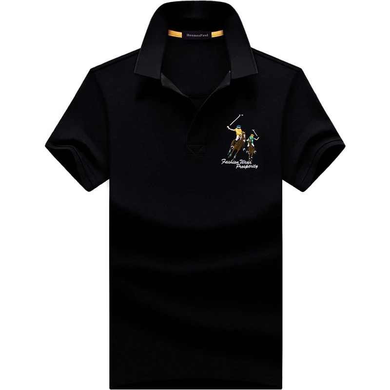

2025 Summer New Men's POLO Shirt Lapel Cotton Short-sleeved T-shirt Men's Summer Loose Large Size Men's Business POLO Shirt