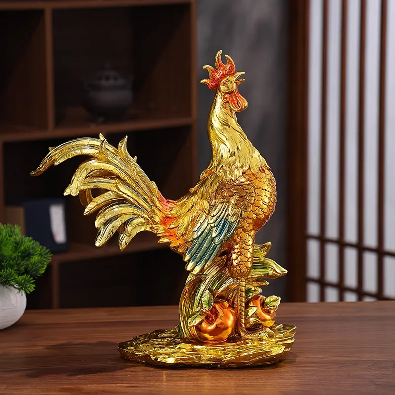 

Golden Rooster Annunciation, Rooster Ornaments, Fortune Living Room, Home Decorations, Mascots, Company Opening, Housewarming Gi