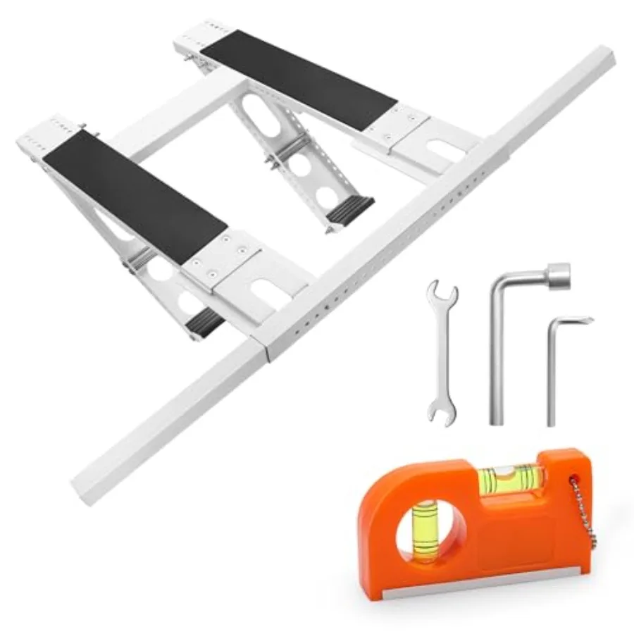 

Window AC Bracket, No-Drill AC Window Bracket Compatible with Single and Double-Hung Windows, Heavy-Duty Holds Up to 220lbs, Do