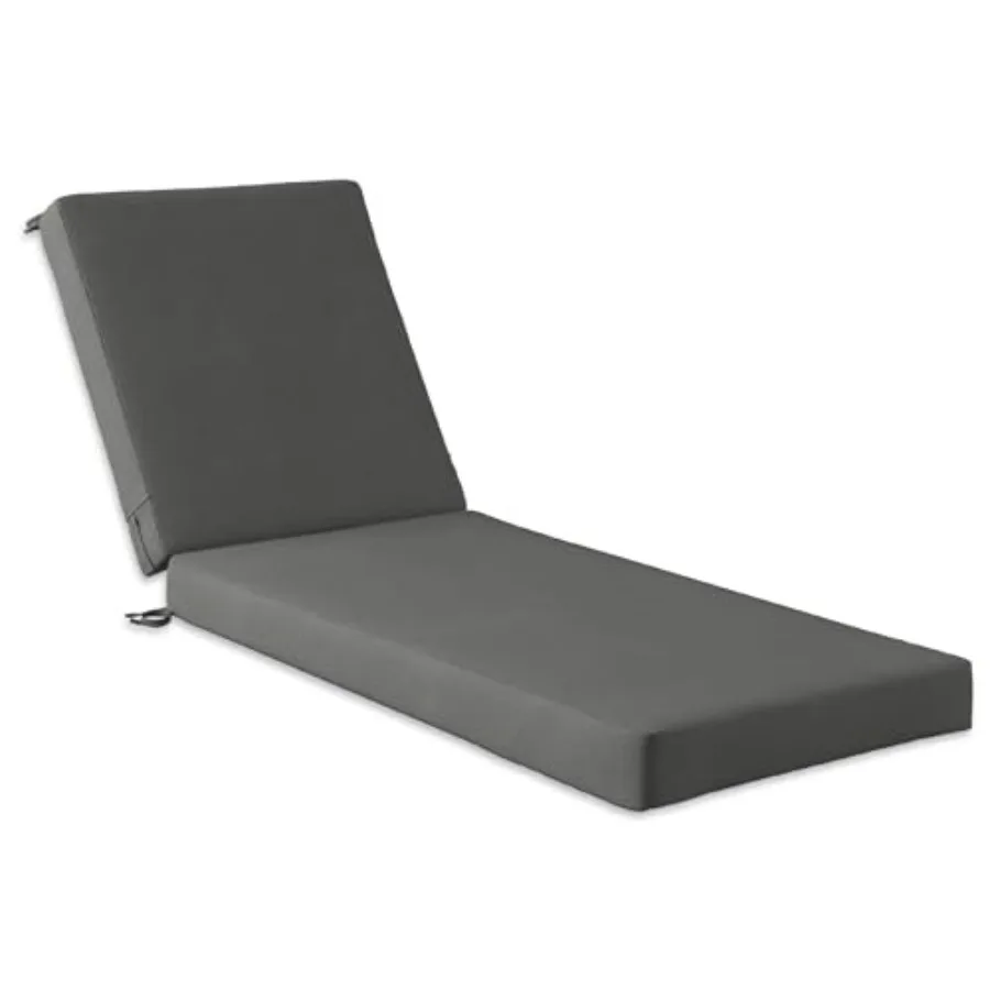 Cojines para sillón al aire libre, cojín para muebles de Patio, tela doble impermeable para piscina, 72x2,5x3,5 pulgadas, 1PK Gre