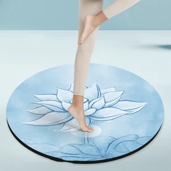 Meditation Mat Skipping Rope Yoga Mat Fitness Cushion Rubber Anti Slip Silent Thickened Widened Circular Mat Fitness Equipment