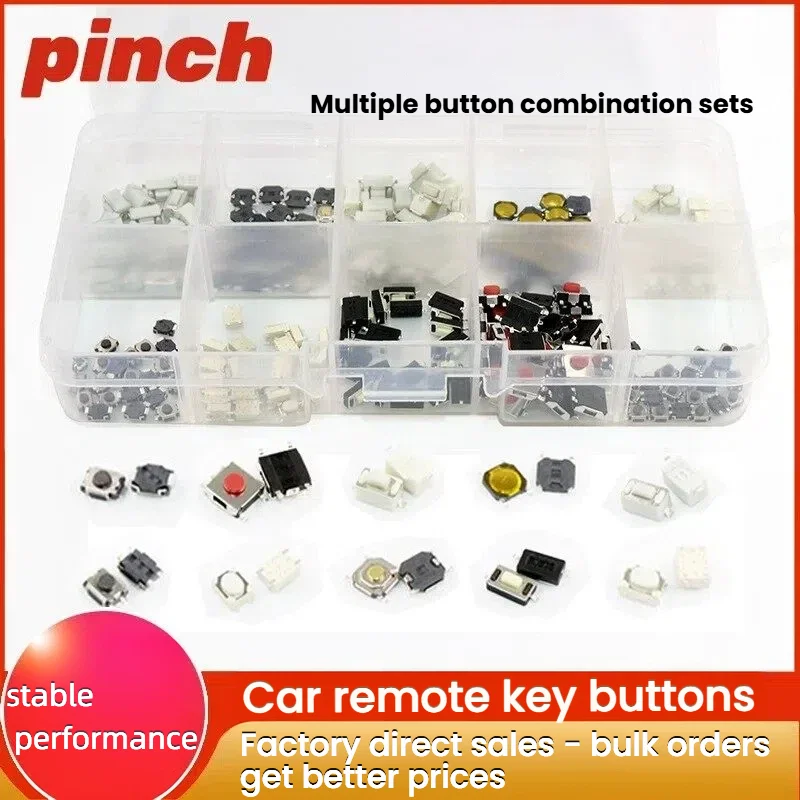 Car remote control key button replacement switch micro tactile button repair kit