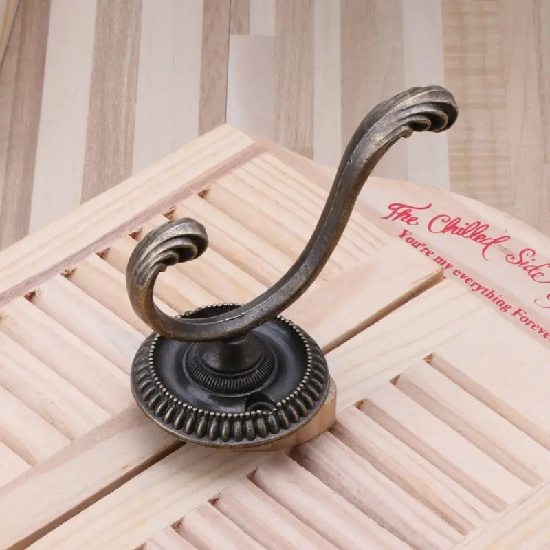 Heavy Duty Robe Hooks Retro Hanger Hooks Decorative Wall Hook for Hanging Hats Towels Bags Coats Keys Easy to Install