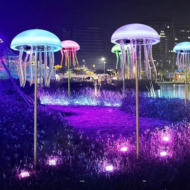 

Cheap And Fine 60W Smart RGB Colorful Dynamic Jellyfish Landscape Light App Control Color-changing Garden Street Park Decorative