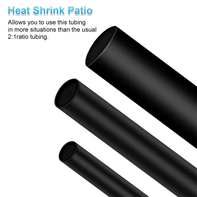 127/164/328/580Pcs Heat Shrink wrapped Shrinking Insulation Sleeving Thermal Casing Car Electrical Cable Shrink Tube Tube Kit