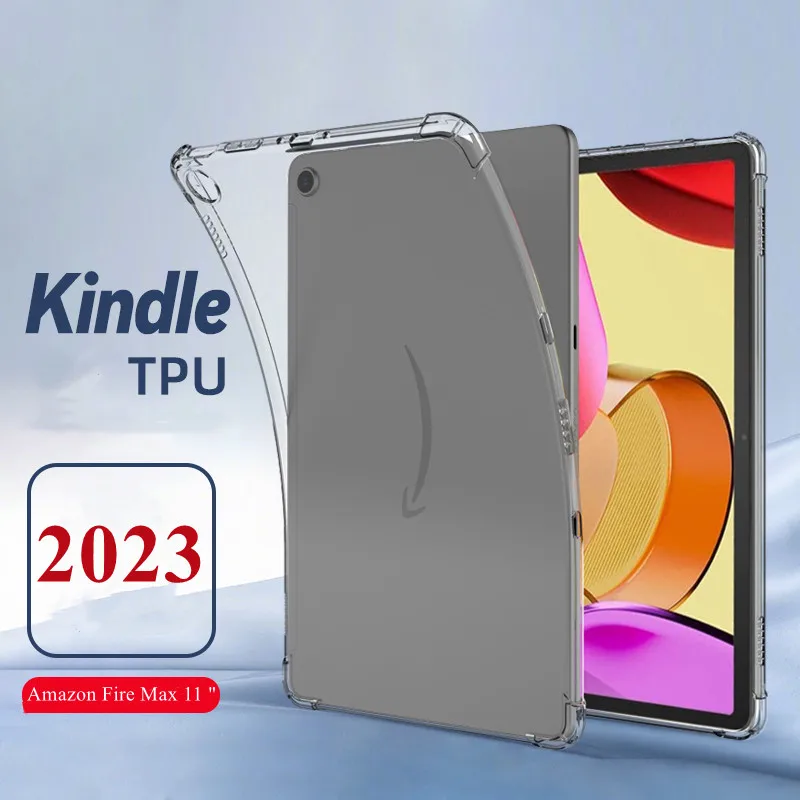 For Amazon Fire Max 11 inch 2023 Ultra Thin Transparent Protective Case for Amazon Fire Max 11 Tablet 2023 Released Funda