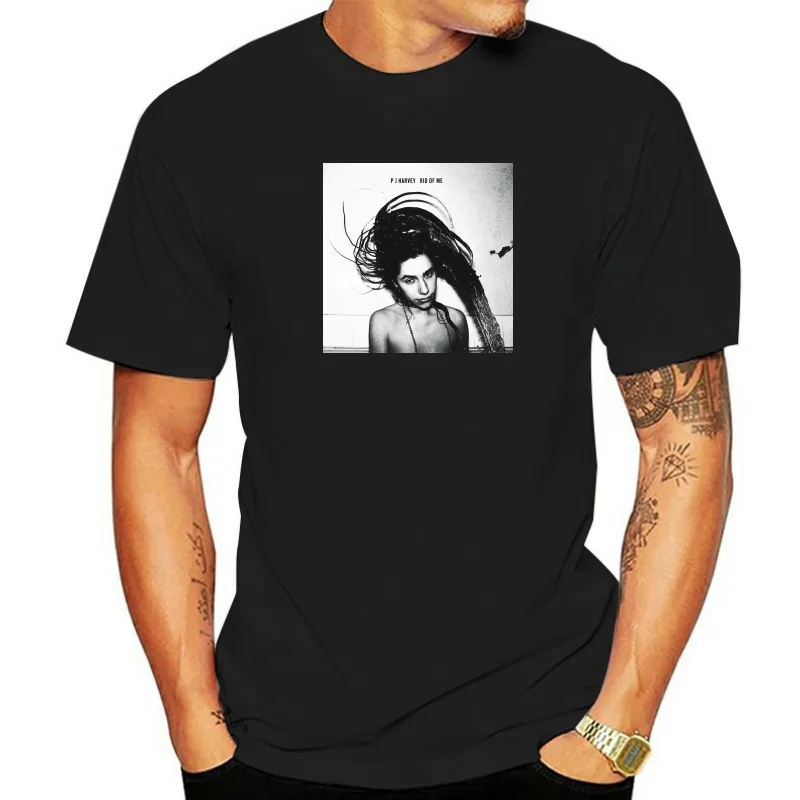 

PJ Harvey Rid Of Me T Shirt Cool Designer Album Cover Top Present Gift T-Shirt Men O-neck Cotton Tshirt Hip Hop Tees Tops