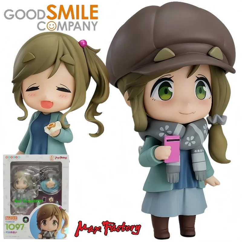 Max Factory Nendoroid #1097 Aoi Inuyama Yuru Camp Q Version Action Figure Anime Model Collectible Toy Desktop Display Ornament