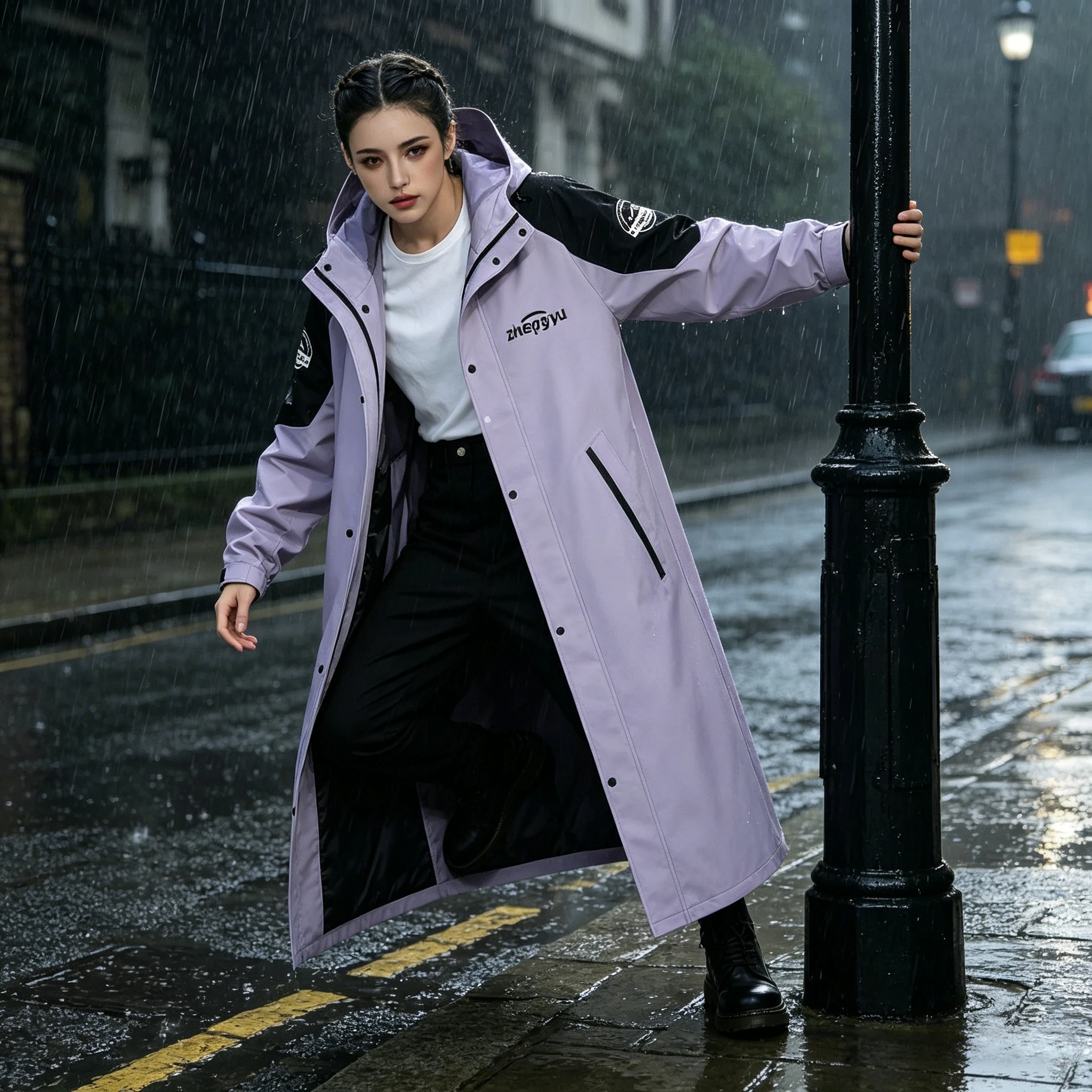 

Raincoat One-piece Female One-piece Rainstorm-proof Student Full Body Male Riding Plus + Thick Electric Vehicle Adult Thick Coat