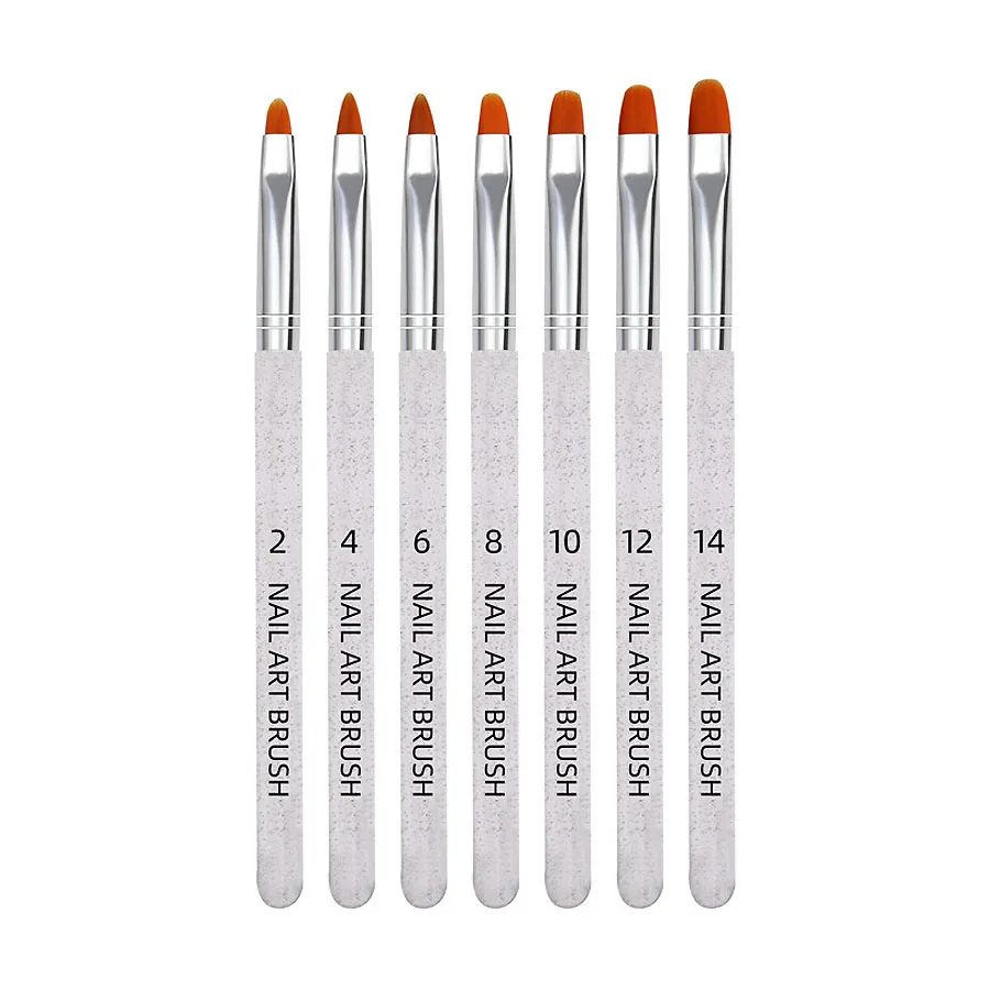 Nail Art Pinsel Set, Dual-Ended Dotting Pen Zeichnung Schnitzen Marmor Nagelstift Flat Liner für Acryl Gel Polish Maniküre – Detail 9