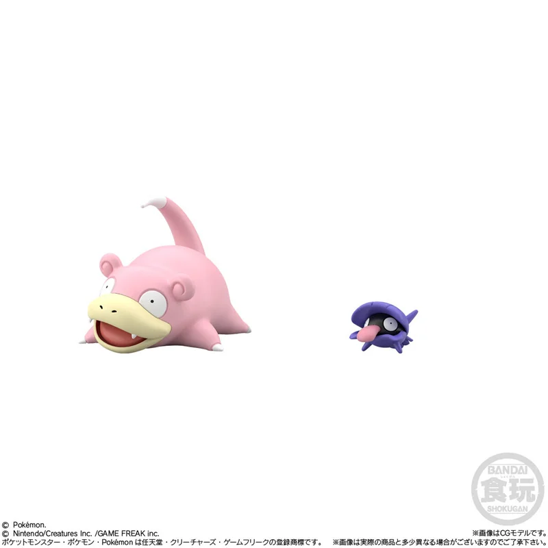 Original Bandai Pokémon Anime Figures Misty Ninetales Starmie Pikachu Slowpoke Shellder Action Figures Model Kids Toy