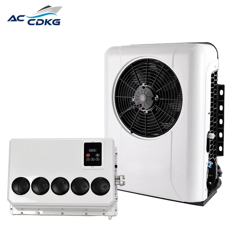 12V Mini Split Automotive Rooftop Air Conditioning System For Van