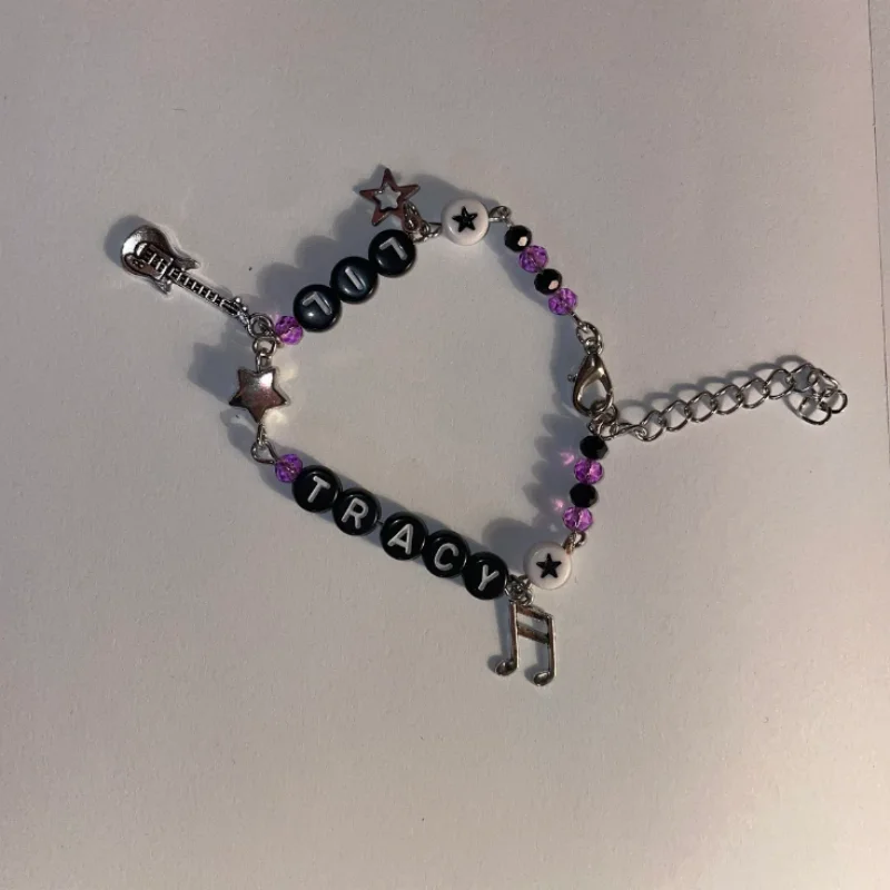 lil Tracy Lil peep beaded bracelet Stars & Hearts Bracelet, Grunge, Y2k, Fairy Bracelet, Coquette, Fairycore, Beaded Bracelet