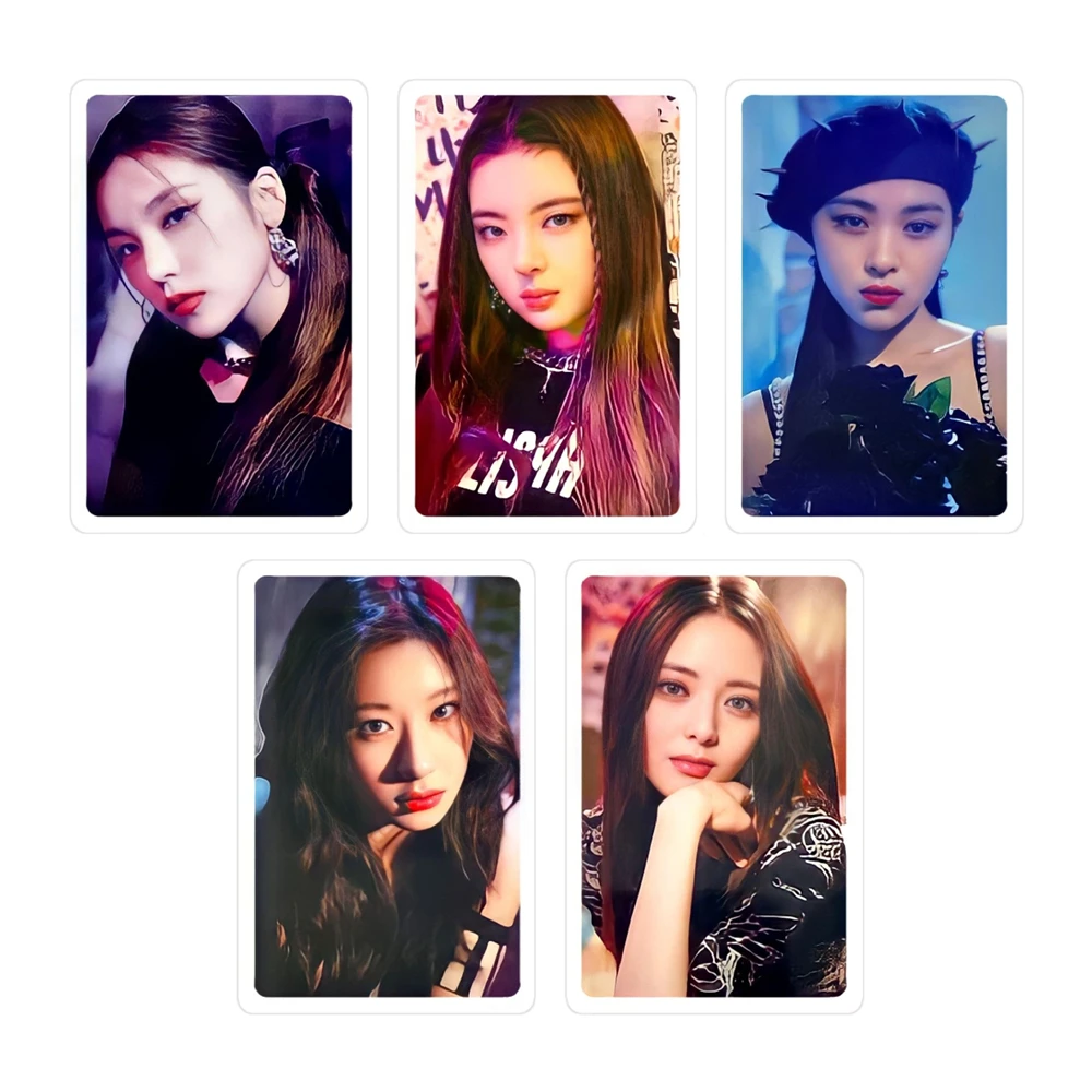 5 pz/set KPOP ITZY LOMO Cards Blah Blah Album Photocard Yeji Lia Ryujin Yuna Double face cartolina Fans Collection Gift G70