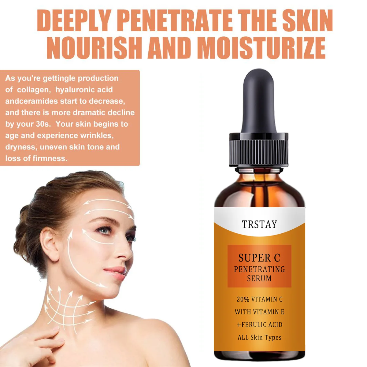 TRSTAY Super C Penetrating essence 20% Vitamin C and Vitamin E