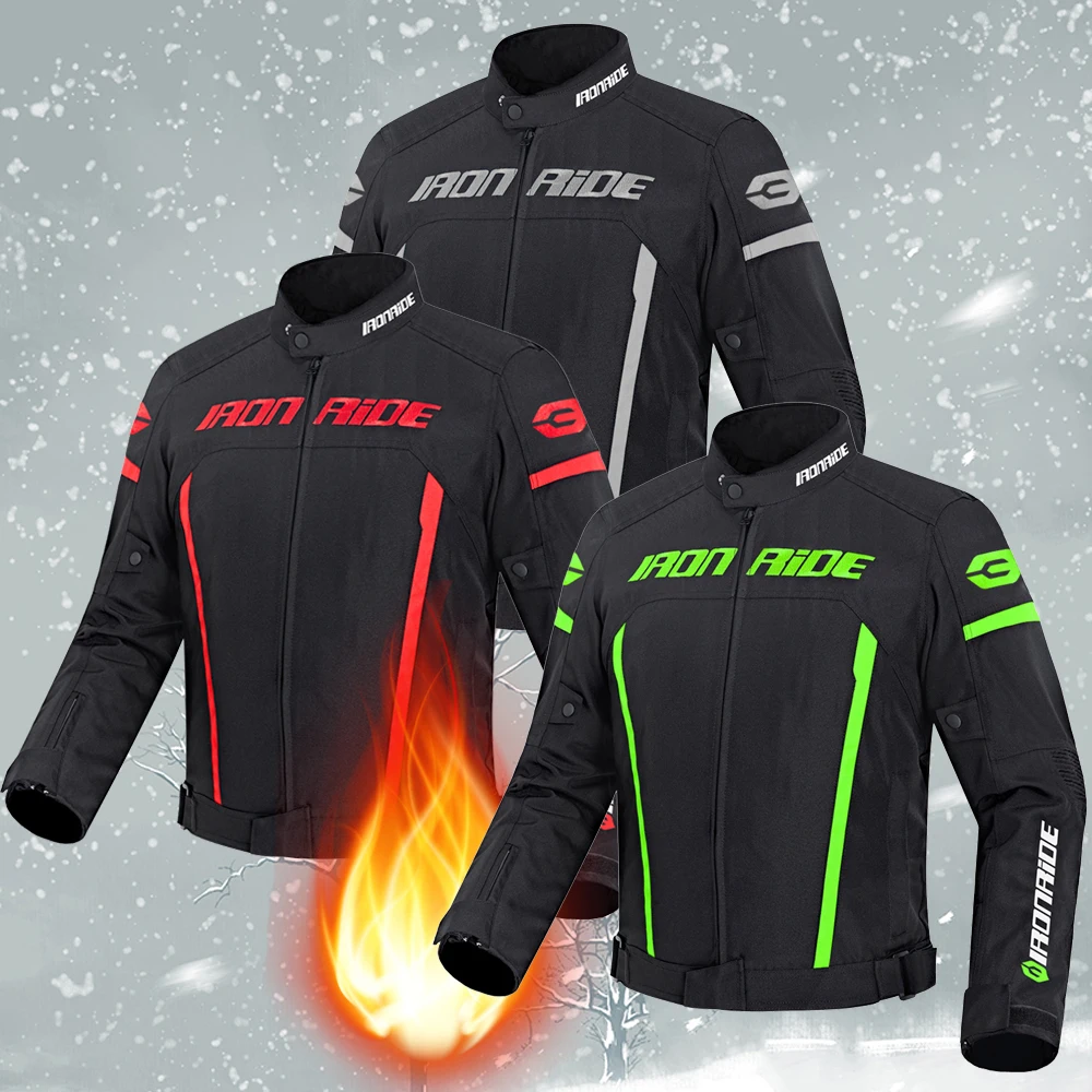 

Motorcycle Jacket Waterproof Chaqueta Moto Windproof Moto Protection Motorbike Riding Moto Jacket + Pants For 4 Season