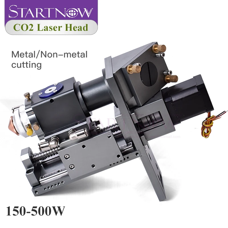 Startnow CO2 Auto Focusing 150-500W Fiber Laser Mixed Cutting Head D25 Focus Lens D30 Mirror for Metal Non-metal Mixture Machine