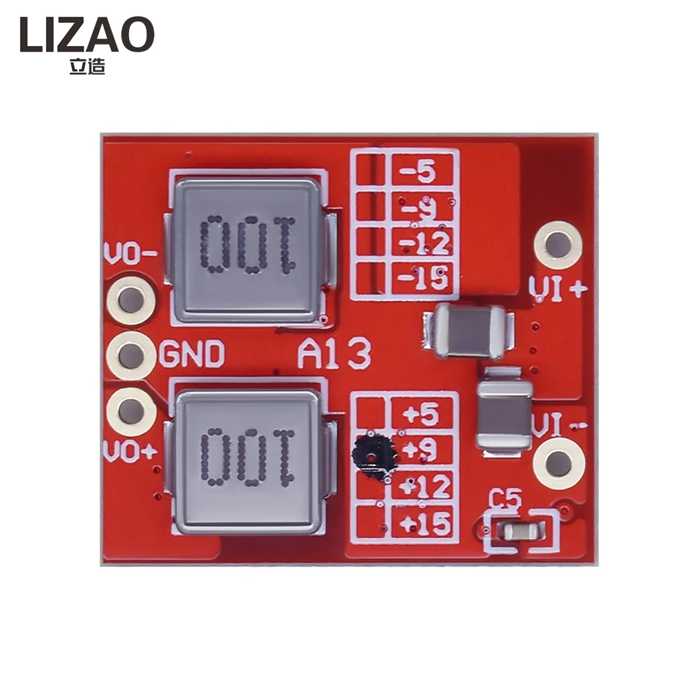 LIZAO DC-DC Step-Down Dual Output Positive Negative 5/9/12/15V Power Module Input 7.5-28V 1A